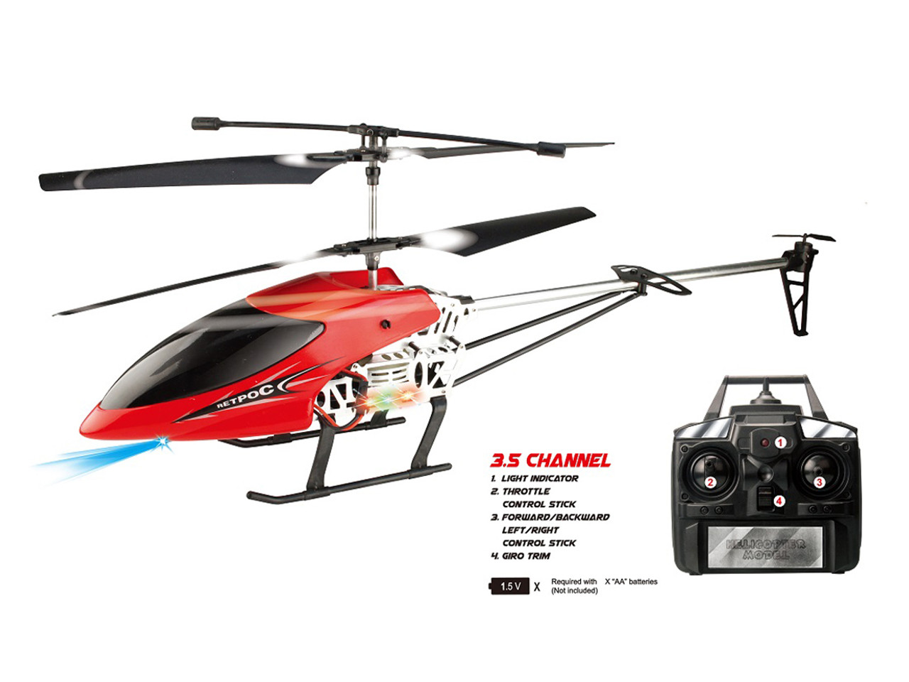 RC 26'' LARGE HELICOPTER W/ GYRO